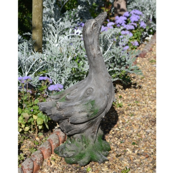 Driftwood Effect 50cm Duck Statue