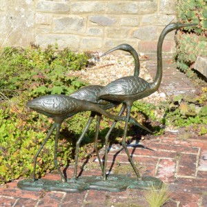 Egrets Aluminium Statue