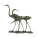 Egrets 58cm Verdigris Aluminium Statue