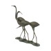 Egrets 58cm Verdigris Aluminium Statue