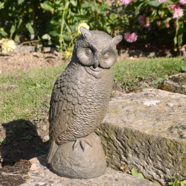 Rust Effect 41cm Owl Statue