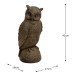 Rust Effect 41cm Owl Statue