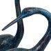 Crane 71cm & 63cm Verdigris Aluminium Statues (Pair)