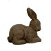 Rust Effect 24cm Rabbit Statue