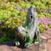 Driftwood Effect 36cm Squirrel Statue