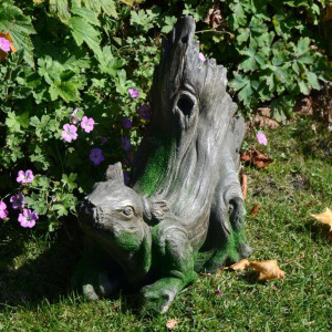 Driftwood Squirrel Statue