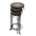 Brava Mosaic Round Tall Plant Stands (Set of 3)