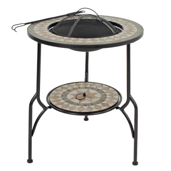 Brava Mosaic Tall Fire Pit Table