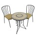 Brava 60cm Mosaic Bistro Table with Milan Chairs