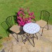 Nassau 60cm Bistro Table with Milan Chairs