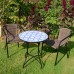 Nassau 60cm Bistro Table with San Remo Chairs