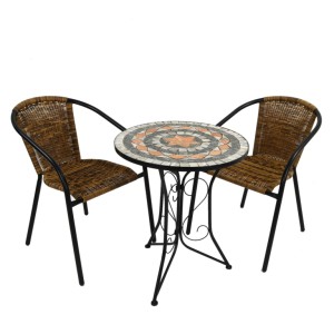 Nova 60cm Bistro Table with San Remo Chairs