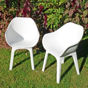 Ghibli All-Weather Plastic Chairs (Set of 2)