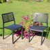 Mistral All-Weather Plastic Stacking Chairs (Set of 2)