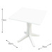 Ponente Square Table With Ghibli Chairs