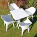 Ponente Square Table With Ghibli Chairs