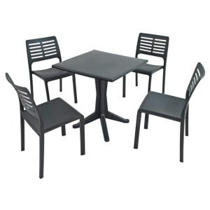 Ponente Square Table With Mistral Chairs