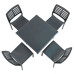 Ponente Square Table With Mistral Chairs