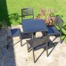 Ponente All-Weather 70cm Plastic Square Table with Mistral Chairs