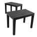 Roma All-Weather Plastic Bench Seats (Set of 2)