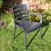 Roma All-Weather Rectangular Plastic Table with 6 Siena Chairs