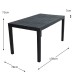 Roma All-Weather Plastic 138cm x 78cm Rectangular Patio Table