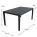 Salerno All-Weather Rectangular Plastic Patio Table