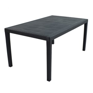Salerno All-Weather Rectangular Plastic Patio Table
