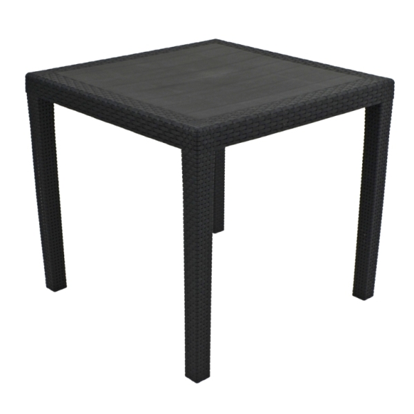 Salerno All-Weather 78cm Square Plastic Patio Table