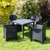 Salerno 78cm Square Table with 4 Sicily Chairs