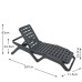 Scirrocco Anthracite Plastic Sun Lounger