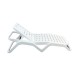 Scirrocco White Plastic Sun Lounger