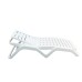 Scirrocco White Plastic Sun Lounger