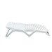 Scirrocco White Plastic Sun Lounger