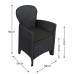 Sicily All-Weather Plastic Rattan Armchair (Pack of 2)