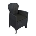Sicily All-Weather Plastic Rattan Armchair (Pack of 2)