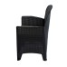 Sicily All-Weather Plastic Rattan Armchair (Pack of 2)