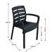 Siena All-Weather Plastic Stacking Chair (Pack of 2)