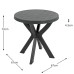 Tivoli All-Weather 70cm Round Plastic Dining Table