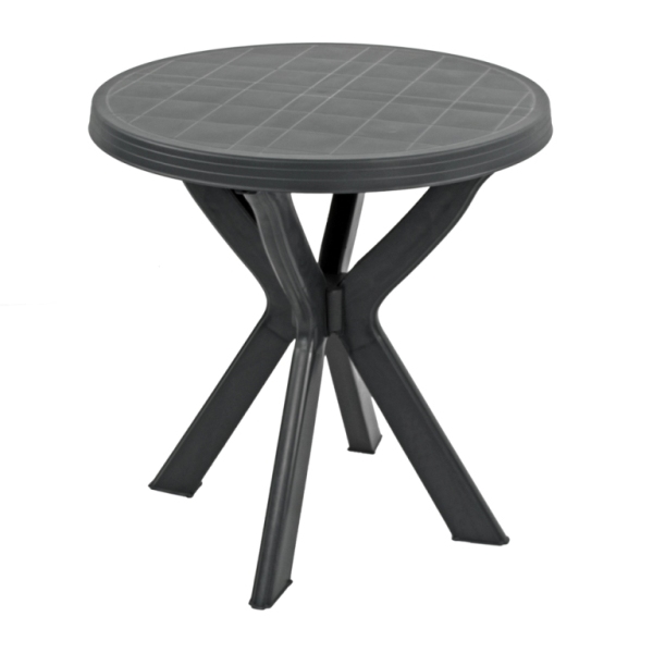 Tivoli All-Weather 70cm Round Plastic Dining Table