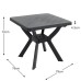 Turin All-Weather 79cm Square Plastic Dining Table