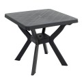 Turin All-Weather 79cm Square Plastic Dining Table