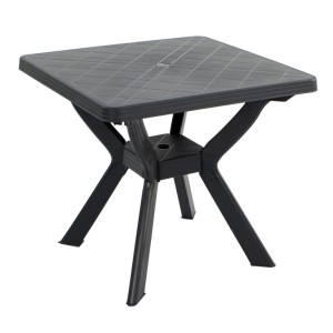 Turin All-Weather 79cm Square Plastic Dining Table