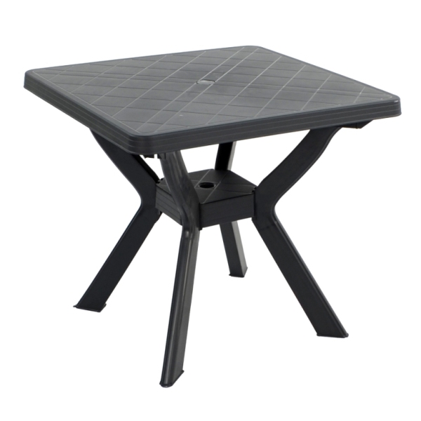 Turin All-Weather 79cm Square Plastic Dining Table