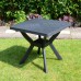 Turin All-Weather 79cm Square Plastic Table with Parma Chairs