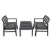 Venice All-Weather Plastic Coffee Table & Chair Set