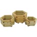 York Hexagonal Planter Set of 3