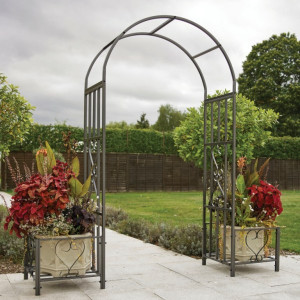Ornamental Arch with Planters