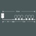 20 White Pro LED Festoon Lights - Connectable