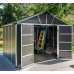 Palram Yukon 11 x 9 Plastic Shed - Grey